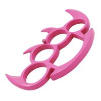 KN-SK-PK - Spiked Brass Knuckle Solid Steel Pink
