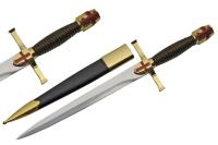 211474 - 15.25 Gold Crusader Dagger