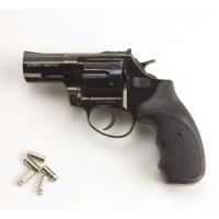 22-V2B - Viper 2.5 Barrel 9mm Blank Firing Revolver Black Finish CLONE of Taurus 605 357 Magnum