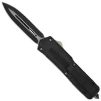 7PA4-50A - Automatic Titan Black OTF Double Edge Knife