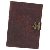 IN8658BRWL - Celtic Circle Bound Leather Diary