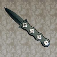 HK1561BK - Pocket Knife Stainless Steel Blade Aluminum Handle