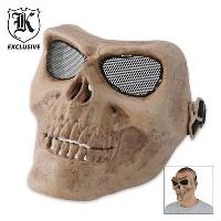 BK2307 - Airsoft Military Skull Facemask Bone Color BK2307