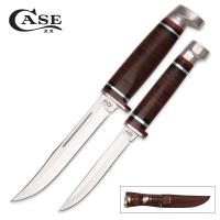 17-CA372 - Case Leather Two Knife Set