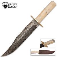 TR117 - Timber Rattler Damascus Steel Bowie Knife TR117