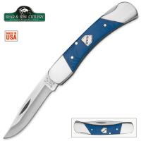 19-BC75405 - Bear Blue Jean Series Midsize Lockback Pocket Knife