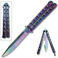BF-105RB - Balisong Rainbow Butterfly Knife