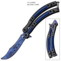 BF111BL - Blue Ice Tactical Butterfly Knife Limited Edition