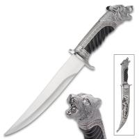 BK3656 - Royal Hunter Bear Head Knife Silver