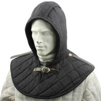 IN7207BK - Cotton Padded Collar Armor and Cap Black