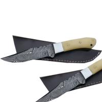 DM-1023 - Handmade Damascus Steel Hunting Knife Bone Handle