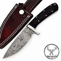 DM1933 - Hunt For Life Khomas Highland Full Tang Damascus Steel Knife