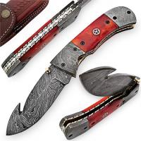 DM2031 - Amarillo Sky Damascus Steel Handcrafted Pocket Knife