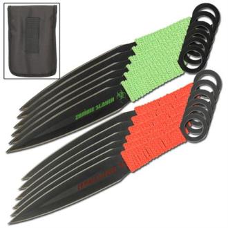 Deadly Dozen Zombie Slayer Throwing Knives Set WG1042 Throwing Knives