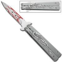 WG851 - Dragon Flame Spring Assisted Knife Field Grey WG851 Spring Assisted Knives
