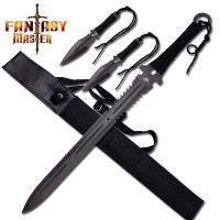 FM-655 - Fantasy Master Sword with 2 Throwers