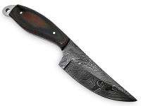 WDM-2370 - White Deer Expedition Damascus Steel Skinner Knife Micarta Handle