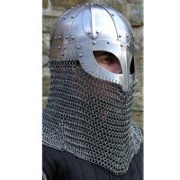 IN2215 - Viking Helmet Battle Armor 16G Steel and Chainmail