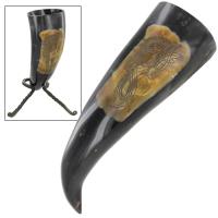 IN4245HR - Norse Dragon Drinking Horn
