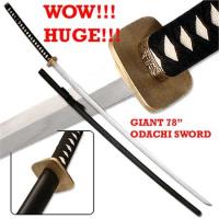 MASK7 - Japanese Nodachi Carbon Steel Giant 78 Inch Full Tang Sword MASK7 Swords