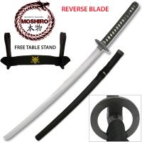 MS-333 - Moshiro Rurouni Kenshin Himura&#39;s Reverse Blade Katana with Free Stand