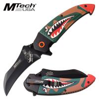 MT-A1130GN - Mtech USA Spring Assisted Shark Lady Luck Knife
