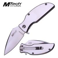 MT-A985PL - Mtech USA Spydertech Assist-Co Open Mirror Polished Knife 3CR13 Steel Alloy