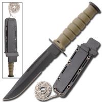 WG974 - Military Hunter Clip Point Mini Neck Knife Olive Drab WG974 - Knives
