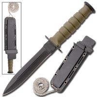 WG913 - Military Survival Spear Point Mini Neck Knife Olive Drab WG913 Knives