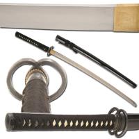 WG586BK - Handmade Functional Practical Samurai Katana Sharp WG586BK Samurai Swords