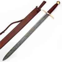 SSD2184 - Full Tang Battle Cry Damascus Berserker Medieval Sword