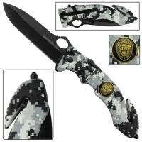 WG922 - Serve and Protect Spring Assisted Knife Unforgotten WG922 Spring Assisted Knives