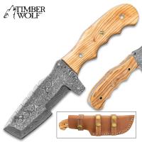 TW730 - Timber Wolf Shifting Sands Knife Damascus Steel Blade