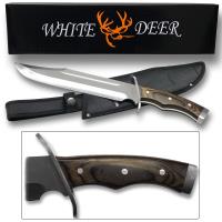 WD-6030 - White Deer Full Tang Survivor Bowie Fixed Blade Knife with Sheath