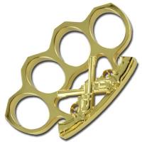 TR0197-2 - Wild West Gun Slinger Knuckle Buckle Gold TR0197 Swords Knives and Daggers Miscellaneous