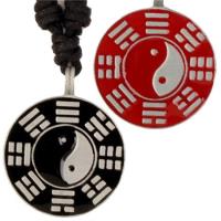 YC9012-BL - Yin Yang Oriental Pewter Pendant YC9012-BL Swords Knives and Daggers Miscellaneous