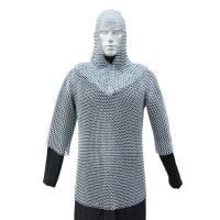 IN1450ZPL-C - Battle Ready Medieval Habergeon Chainmail Armor Coif Set