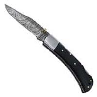 DMP2216 - Wild Buccaneer Damascus Steel Liner Lock Pocket Knife