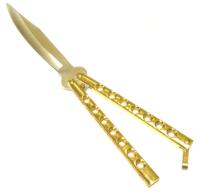 131GD - Butterfly Knife Gold 131GD Butterfly Knives Tools