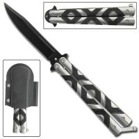 GBS38 - Kiss This Butterfly Knife Black