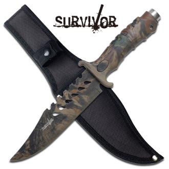 Survivor Series Full Camo Survival Knife Small Version