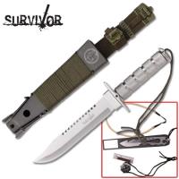 HK-56141S - Survivor Survival Knife Silver