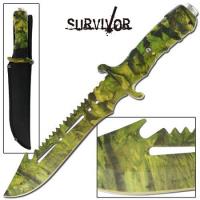 HK4-CA - Ultimate Extractor Bowie Survival Jungle Camo Knife