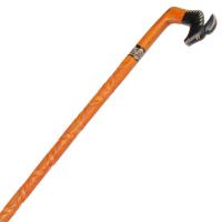 IN60263 - Valais Blackneck Wooden Handcrafted Walking Cane