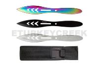 TK-115-3 - Mix Color Throwing Knife Set 3pc