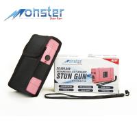M25000-PK - 25 Million Volt Rechargeable Stun Gun With LED Light and Disable Pin Pink