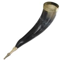 IN60622 - Norse Algiz Protection Handmade Drinking Horn