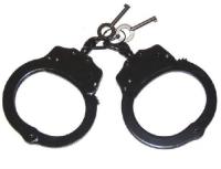 P15912/mt4508dlb - Police Type Handcuffs Black P15912 Self Defense