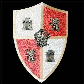 Medieval Carlos V Royal Knights Crusader Shield