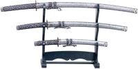 JBL-W4 - Decorative Samurai Sword Set Silver and Grey